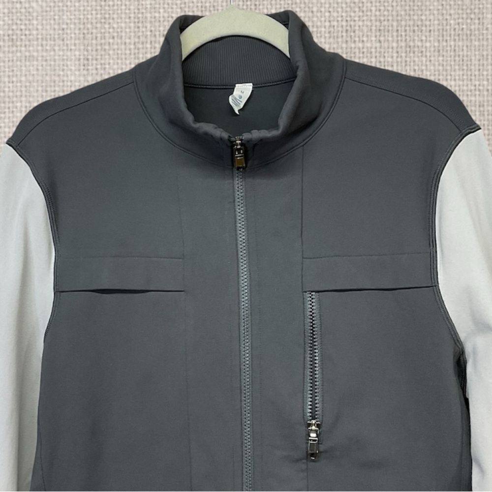 Lululemon Post Gravity Full Zip Jacket Men’s Size Medium Gray - Picture 5 of 10
